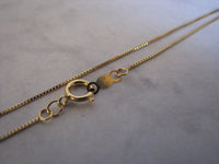 14k gold box chain necklace 