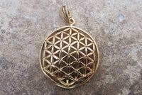 Goldfilled Large Flower of Life Pendant by Shantica Jewelry