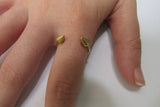 Goildfilled open arrow spike ring