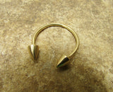 Open Spike Ring in Goldfilled