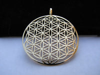 Goldfilled extra large flower of life pendant