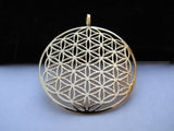 Goldfilled extra large flower of life pendant