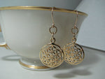 Goldfilled Flower of Life Earrings 