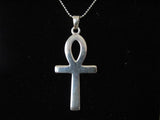 Original Classic Large Ankh Pendant Necklace Sterling Silver, Key of Life