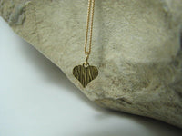 Tiny Gold Heart Necklace, 14K Gold Filled, Minimalist Dainty Charm Pendant