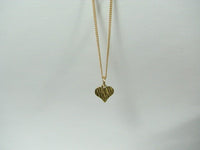 Tiny Gold Heart Necklace, 14K Gold Filled, Minimalist Dainty Charm Pendant