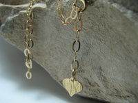 Gold filled Body Belly Chain with Small Heart Charm