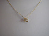 Merkaba Necklace, 14K Gold Merkaba Charm on a Fine Chain, Solid Gold Merkaba Pendant, Original Jewelry
